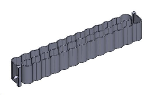 seitliche Wärmetauscherlösung mit Serpentinenrohren - XD THERMAL