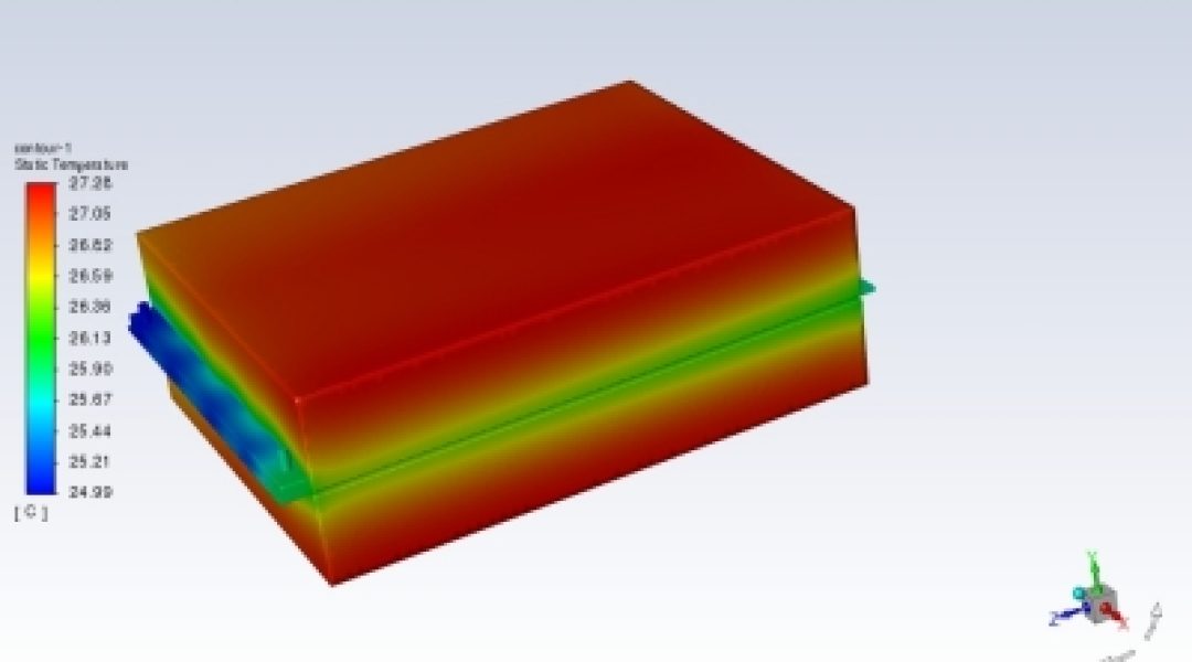 battery pack cold plate simulation1 - XD THERMAL